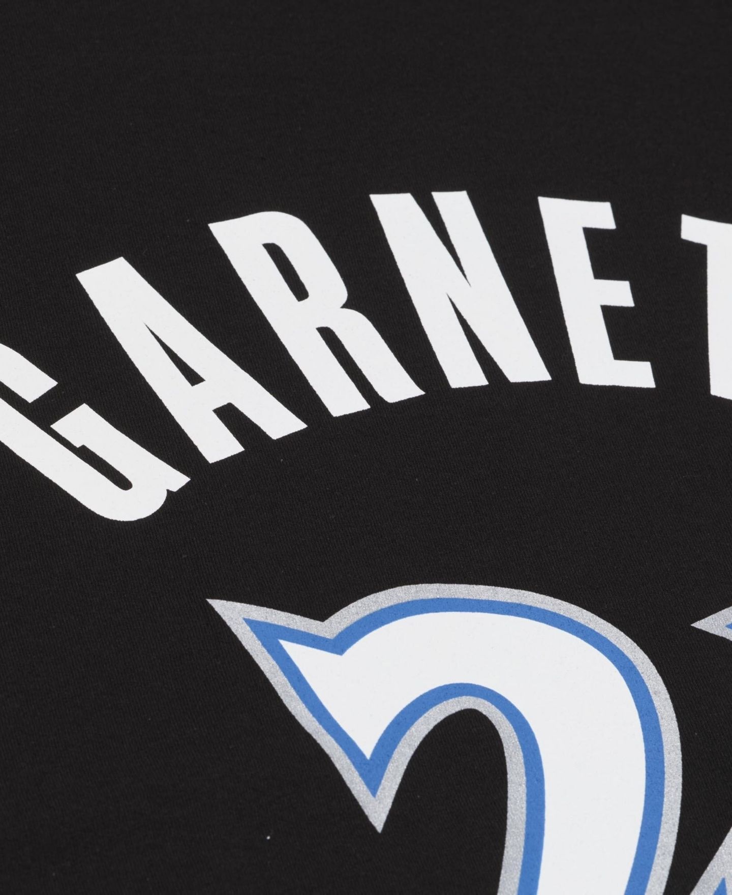 Мужская футболка Mitchell & Ness Kevin Garnett Black Minnesota Timberwolves Hardwood Classics Name Number Classic — фото 4