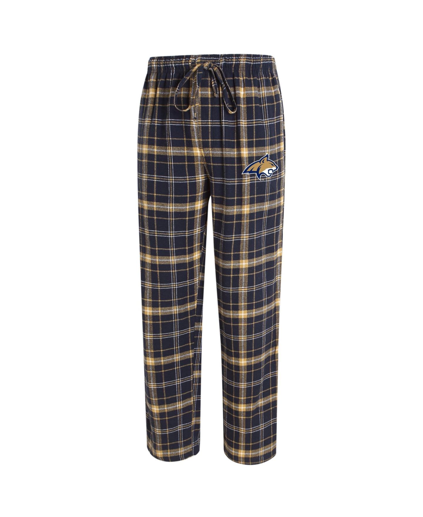 Мужские брюки Concepts Sport Navy/Gold Montana State Bobcats Ultimate Flannel — фото 1