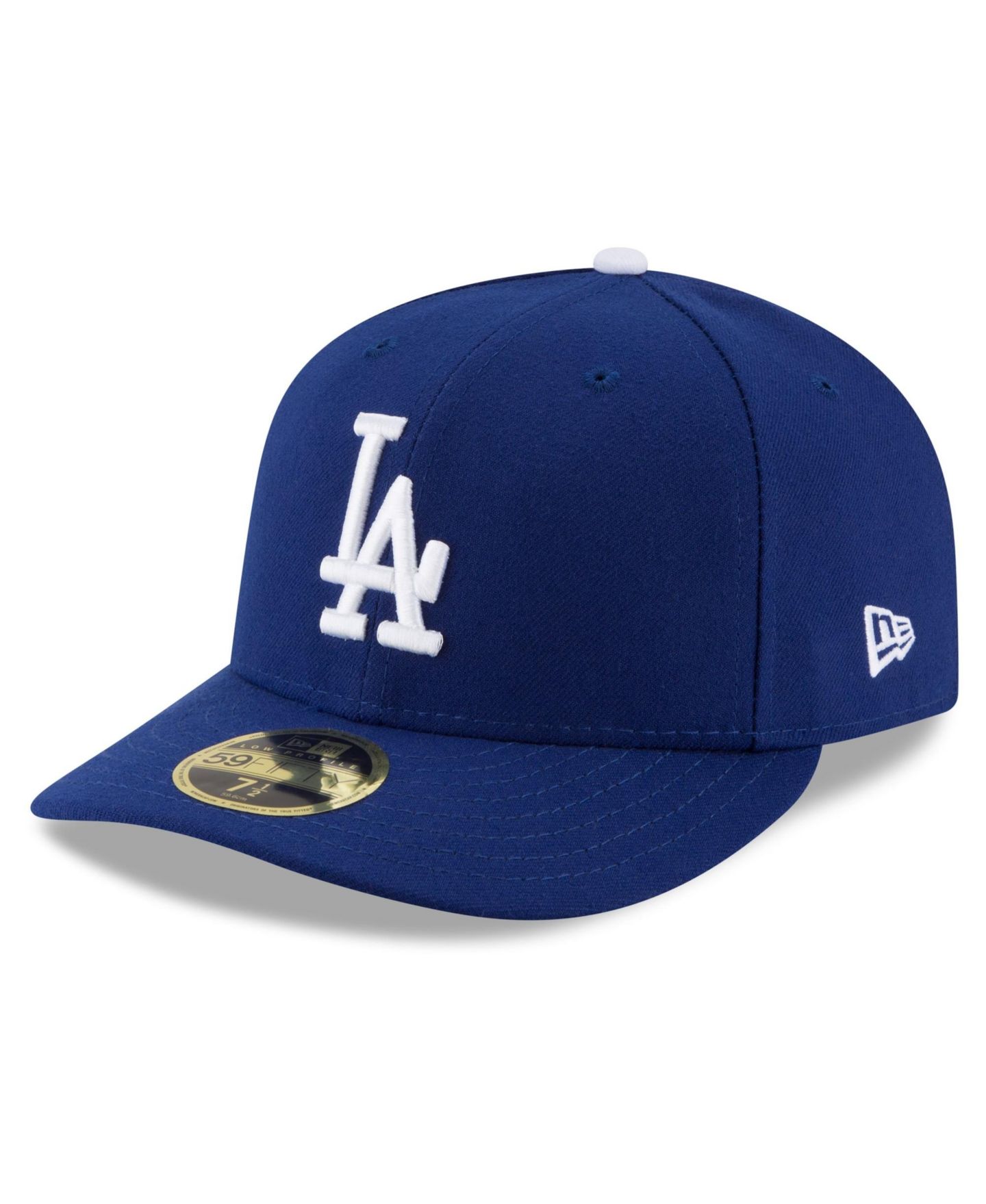 Мужская кепка New Era Royal Los Angeles Dodgers 2026 MLB Postseason Side Patch Low Profile 59FIFTY Fitted Hat — фото 3