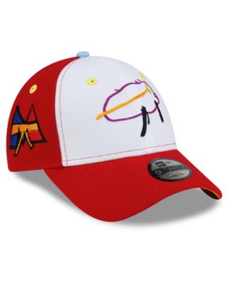 Big Boys' and Girls' Josh Allen White/Red Buffalo Bills Mason Billustration 9FORTY Adjustable Hat