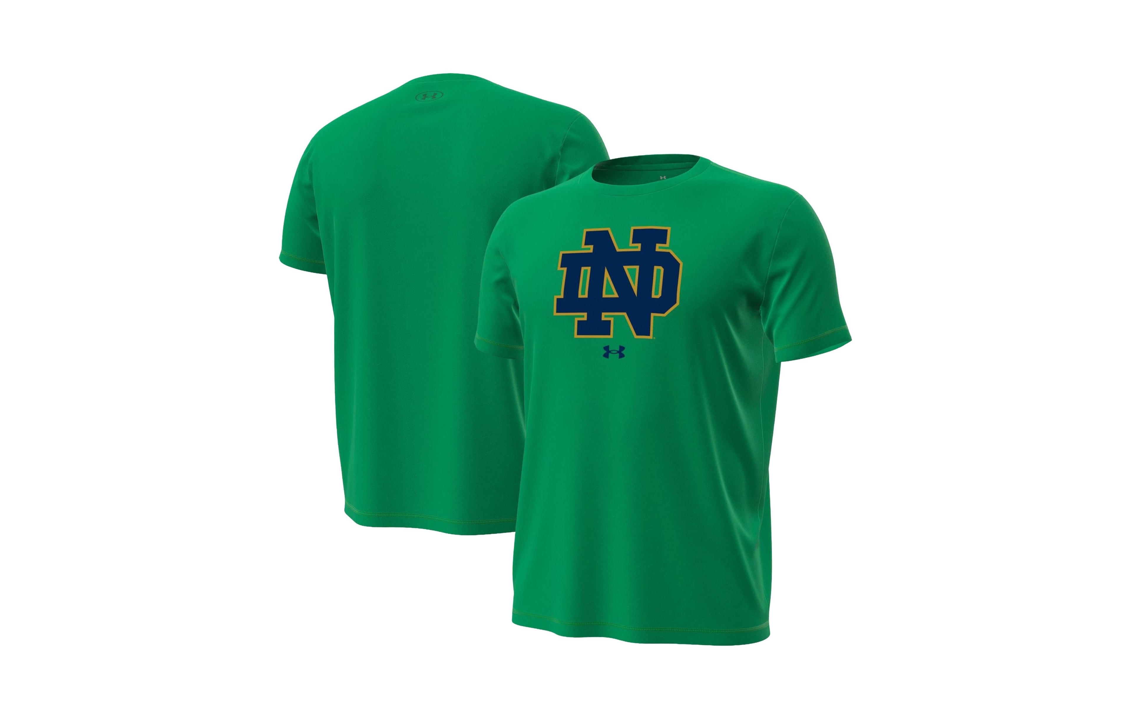 Under Armour Men's Kelly Green Notre Dame Fighting Irish Primary Tech Stretch T-Shirt