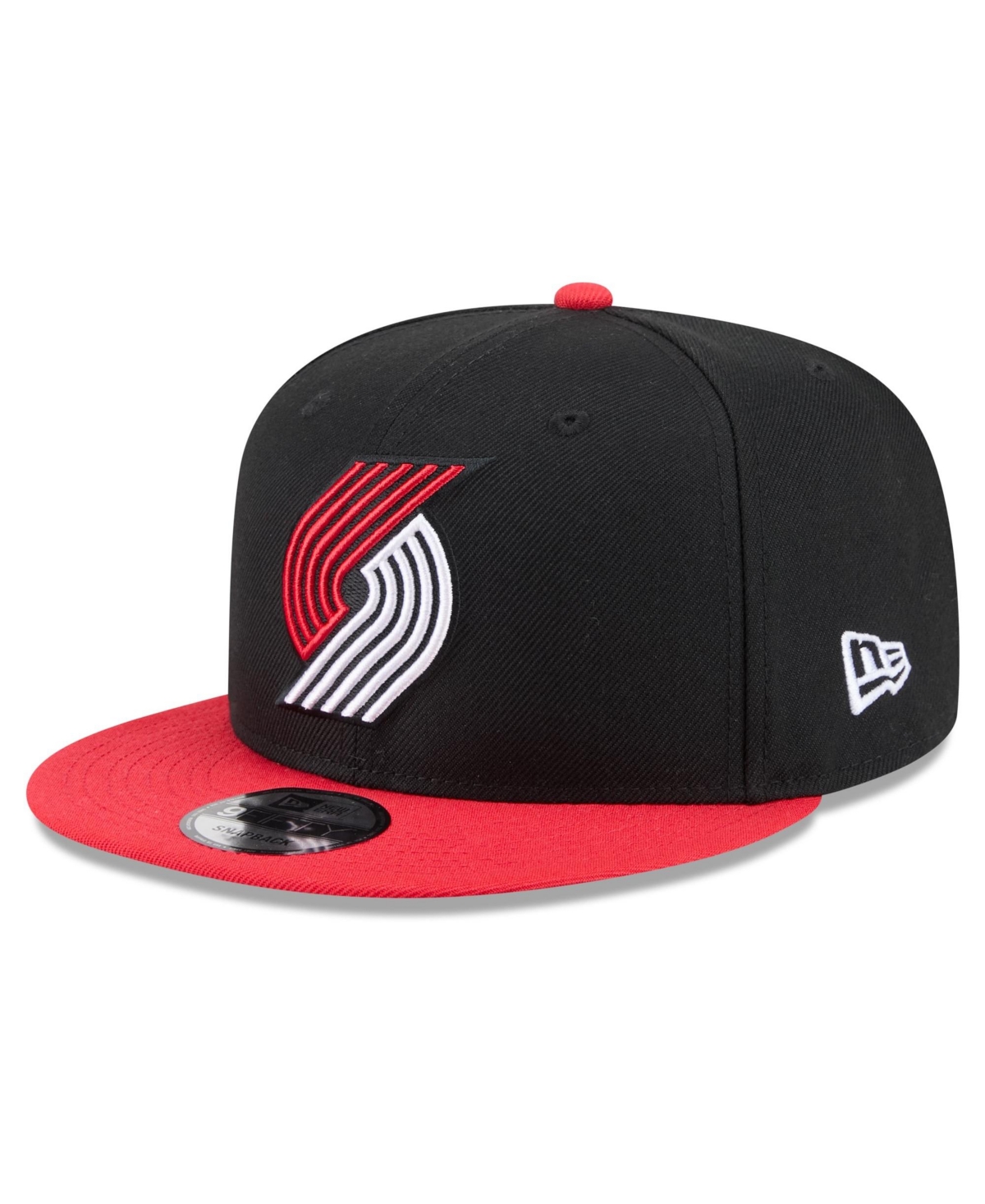 New Era Men's Black Portland Trail Blazers Two-Tone 9FIFTY Snapback Hat - Black
