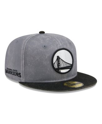 Men's Gray/Black Golden State Warriors Washed 59FIFTY Fitted Hat