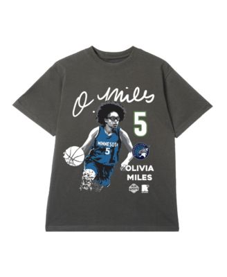 Men's and Women's Olivia Miles Gray Minnesota Lynx Poster T-Shirt