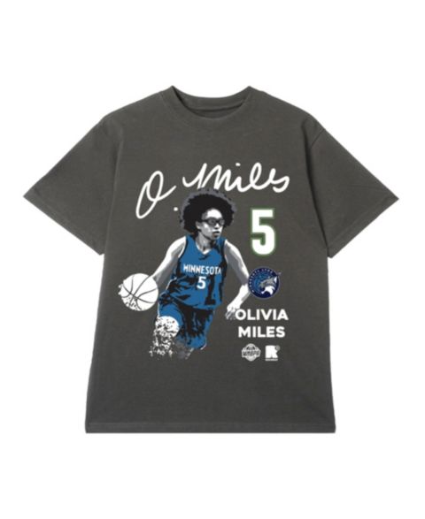 Футболка Round21 Olivia Miles Gray Minnesota Lynx Poster