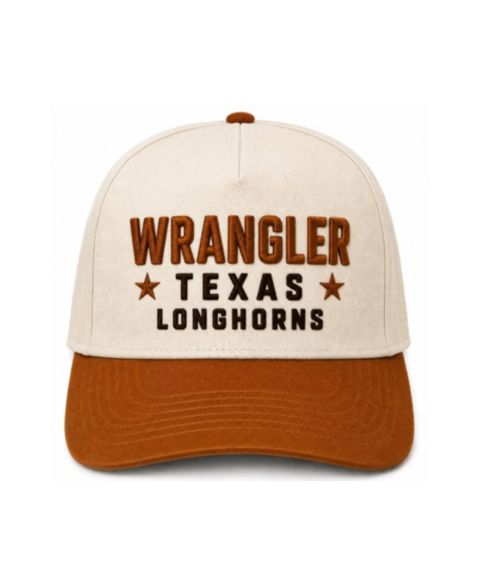 Кепка Cap X x Wrangler Cream/Texas Orange Texas Longhorns Starred Adjustable Hat