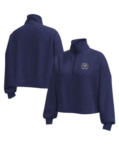 Женская куртка Under Armour Heather Navy Georgia Tech Yellow Jackets Icon Fleece Half-Zip