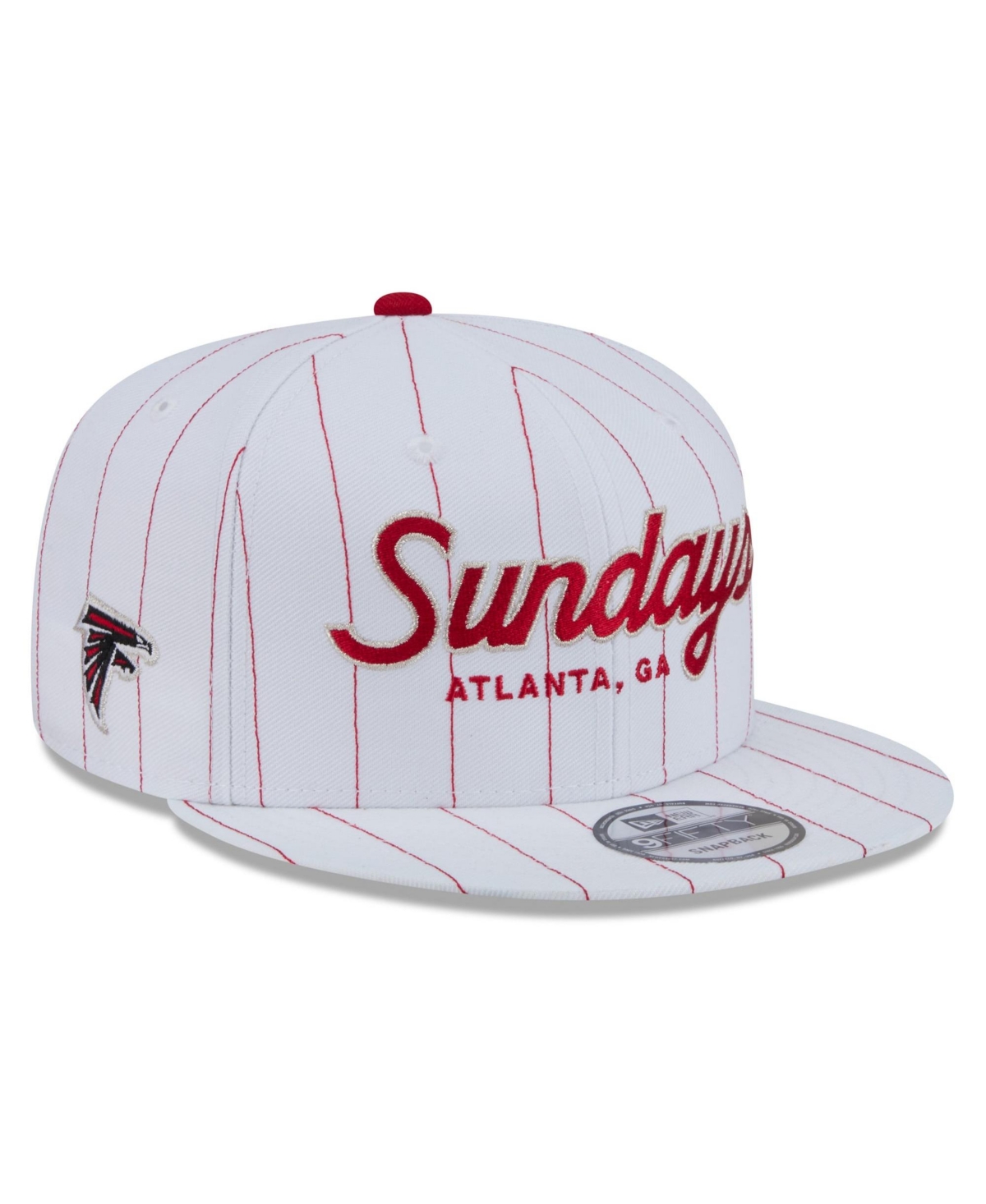 New Era Men's White Atlanta Falcons Sundays 9FIFTY Snapback Hat - White