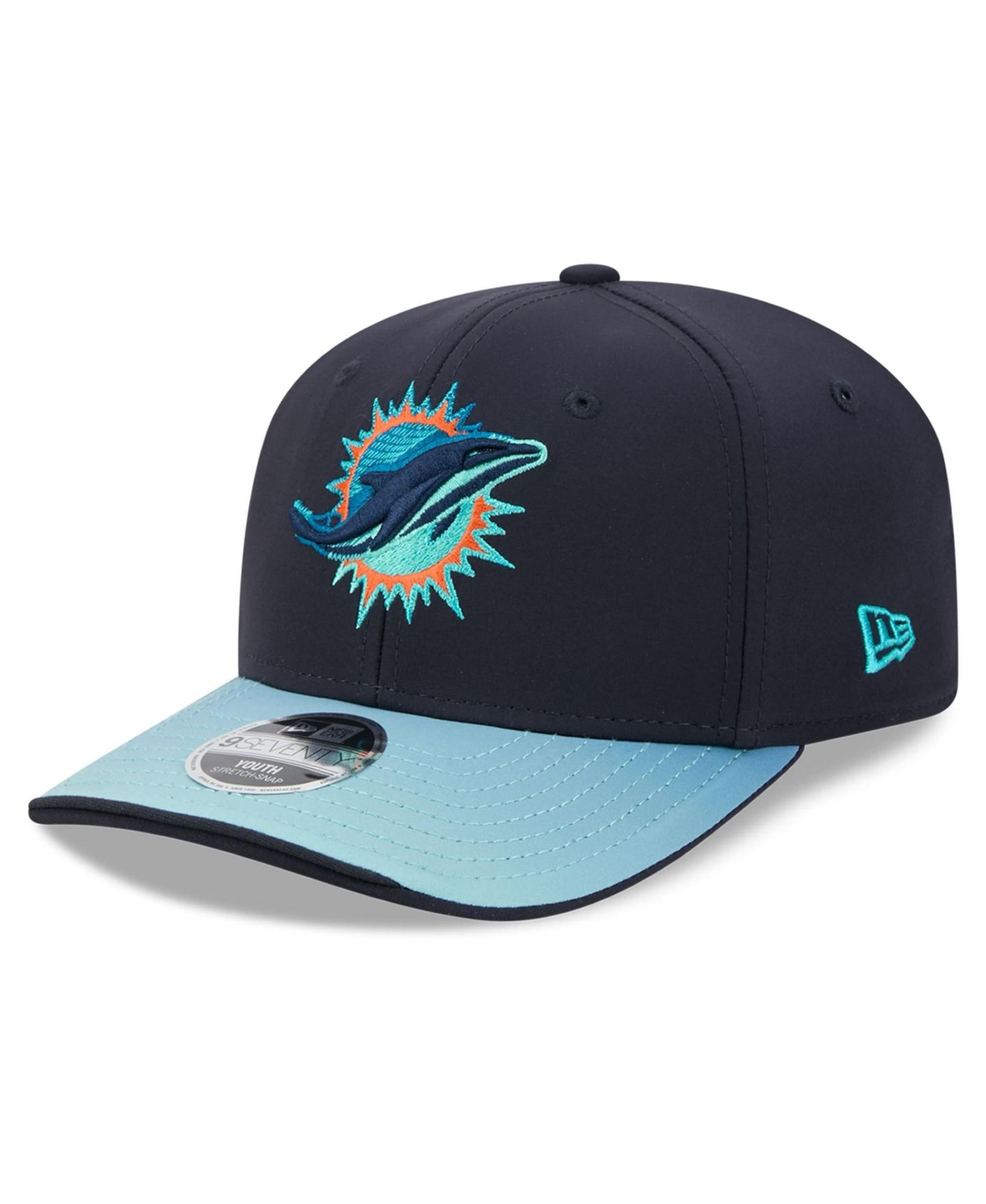 Детская кепка New Era Navy Miami Dolphins Rivalries Collection 9SEVENTY Adjustable Hat — фото 5