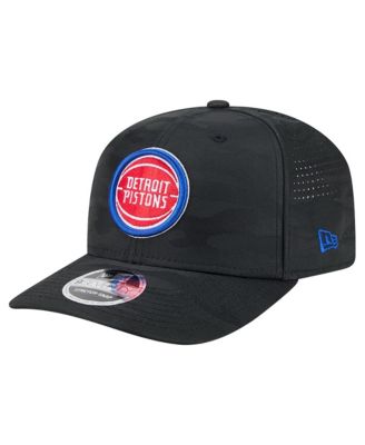 Men's Black Detroit Pistons Camo 9SEVENTY Perforated Adjustable Hat