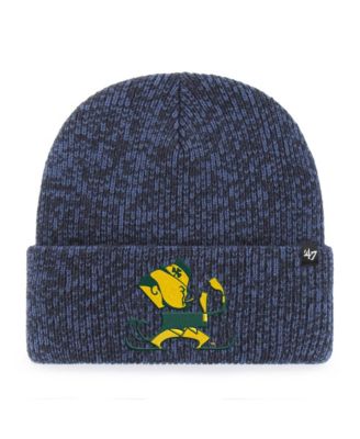 Men's and Women's Navy Notre Dame Fighting Irish Brain Freeze Cuff Knit Hat