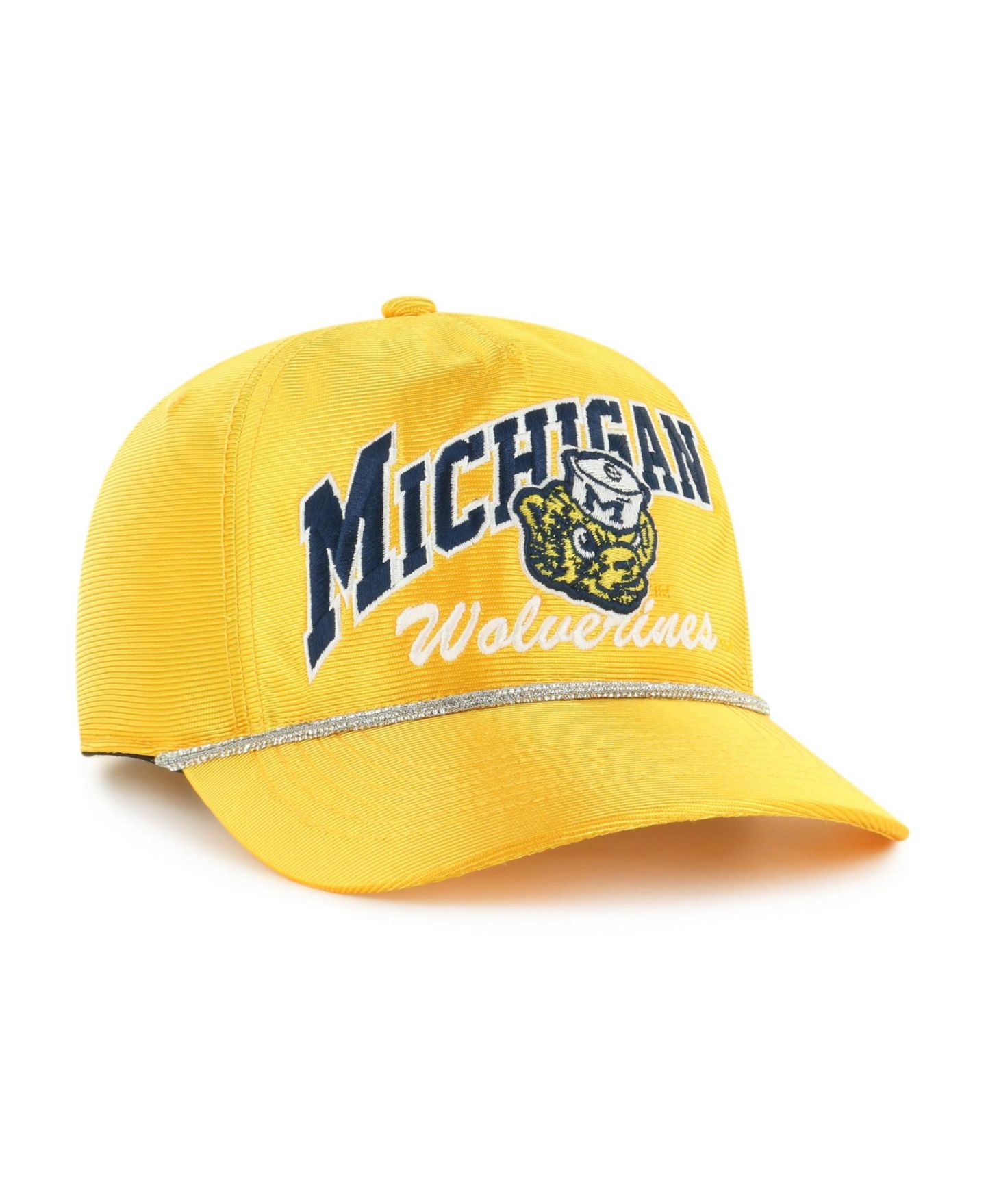 Женская кепка '47 Brand Gold Michigan Wolverines Glitter Hitch Adjustable Hat — фото 2