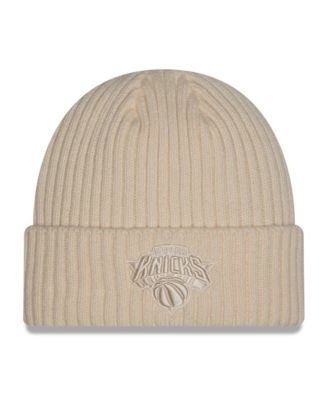 Men's Cream New York Knicks Color Pack Cuffed Knit Hat