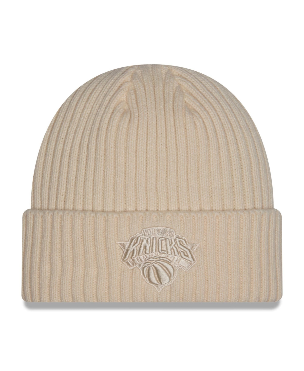 New Era Men's Cream New York Knicks Color Pack Cuffed Knit Hat - Cream