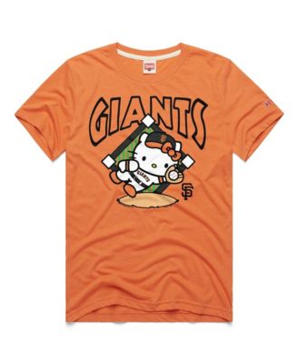 Men's and Women's Orange San Francisco Giants Hello Kitty Tri-Blend T-Shirt