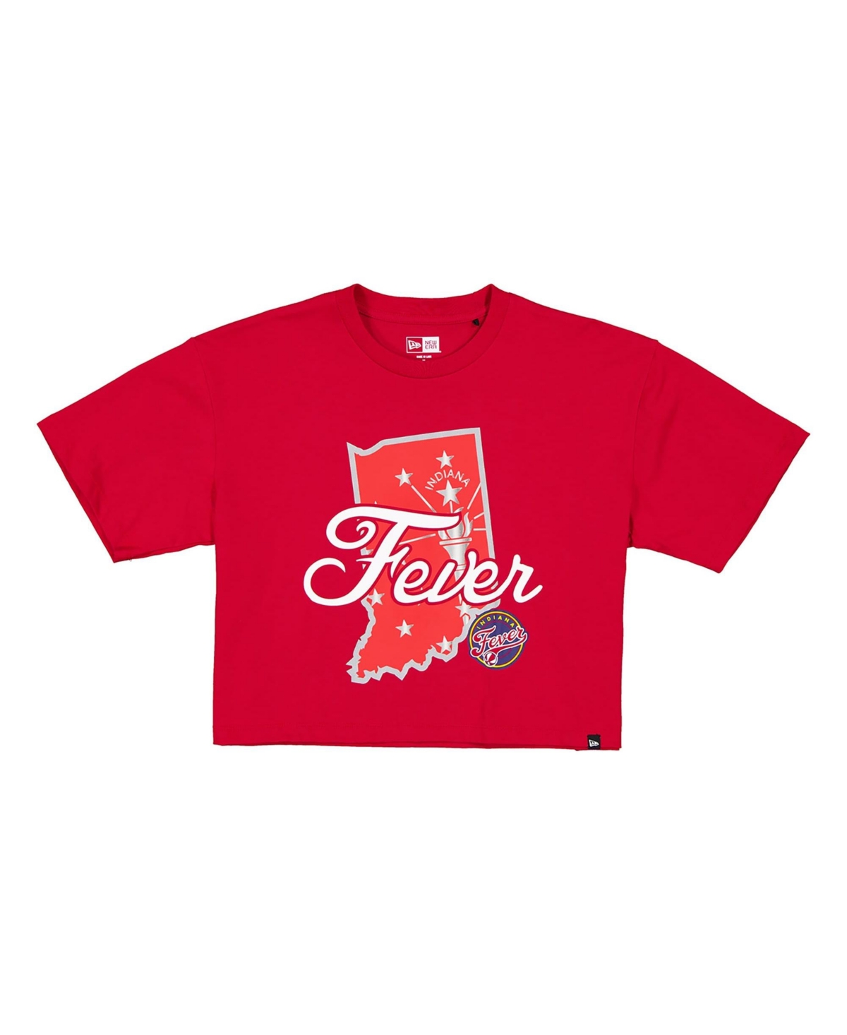 New Era Women's Red Indiana Fever 2026 Wnba Draft Hometown Boxy T-Shirt - Red