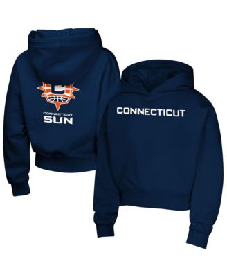 Big Girls Navy Connecticut Sun Closer Pullover Hoodie