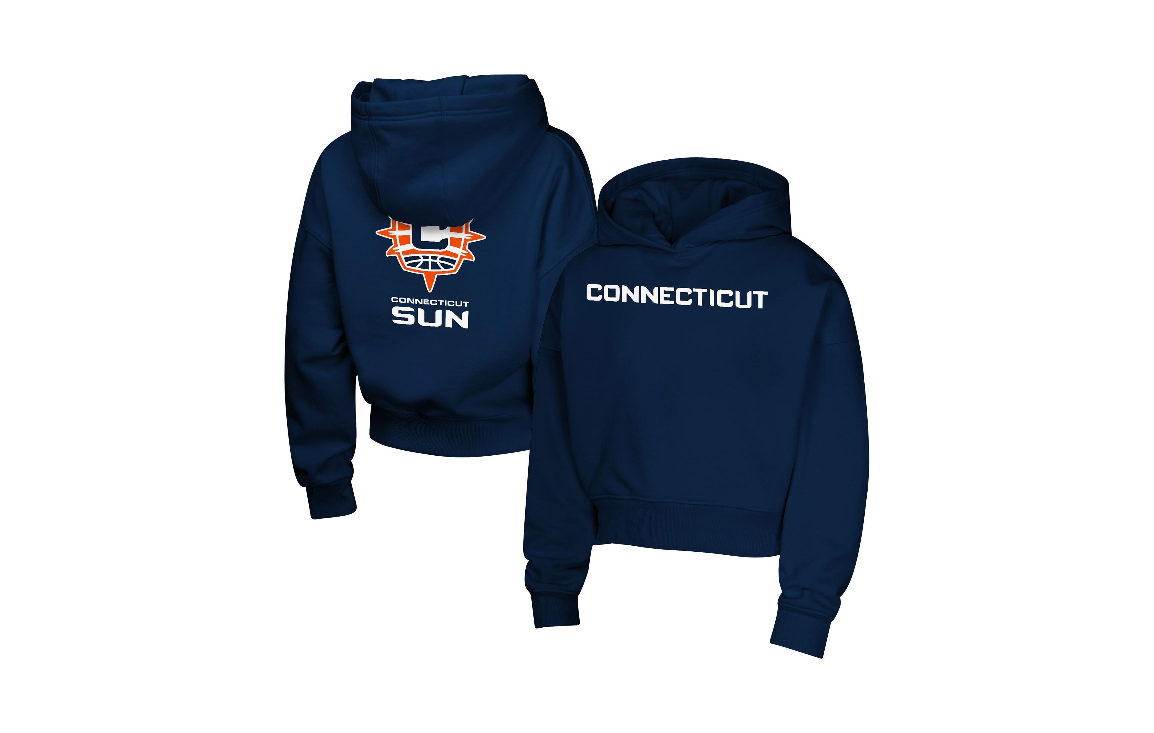 Outerstuff Big Girls Navy Connecticut Sun Closer Pullover Hoodie