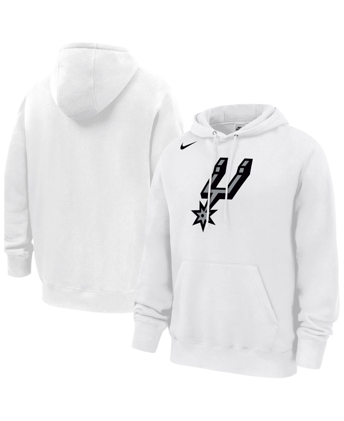 Nike Men's White San Antonio Spurs Club Fleece Hoodie - White
