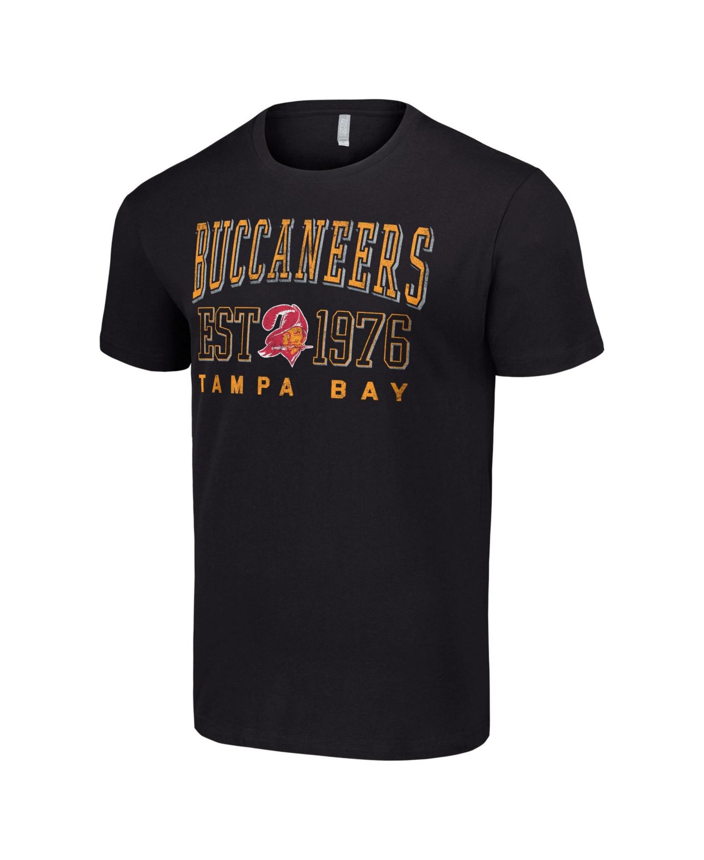 Мужская футболка Starter Black Tampa Bay Buccaneers Throwback Logo — фото 2