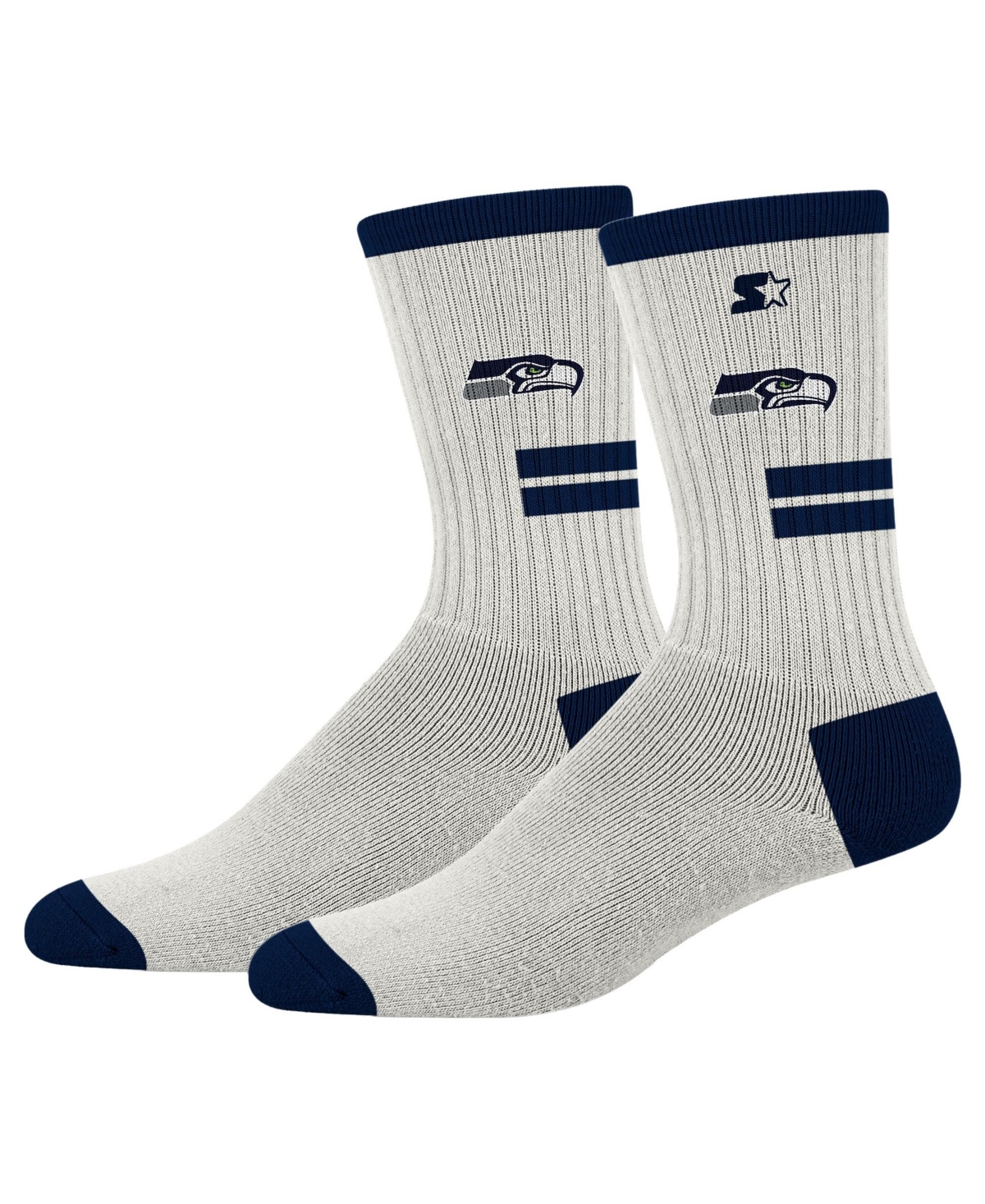 Starter Men's and Women's Cream Seattle Seahawks Premiere Cushioned Crew Socks - Cream
