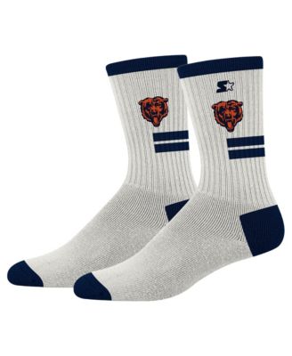 Men's and Women's Cream Chicago Bears Premiere Cushioned Crew Socks