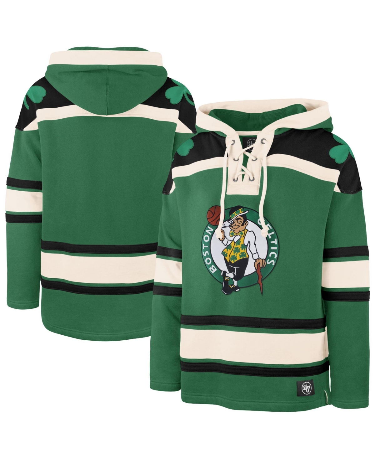 '47 Brand Men's Kelly Green Boston Celtics Superior Lacer Hoodie - Kelly Green