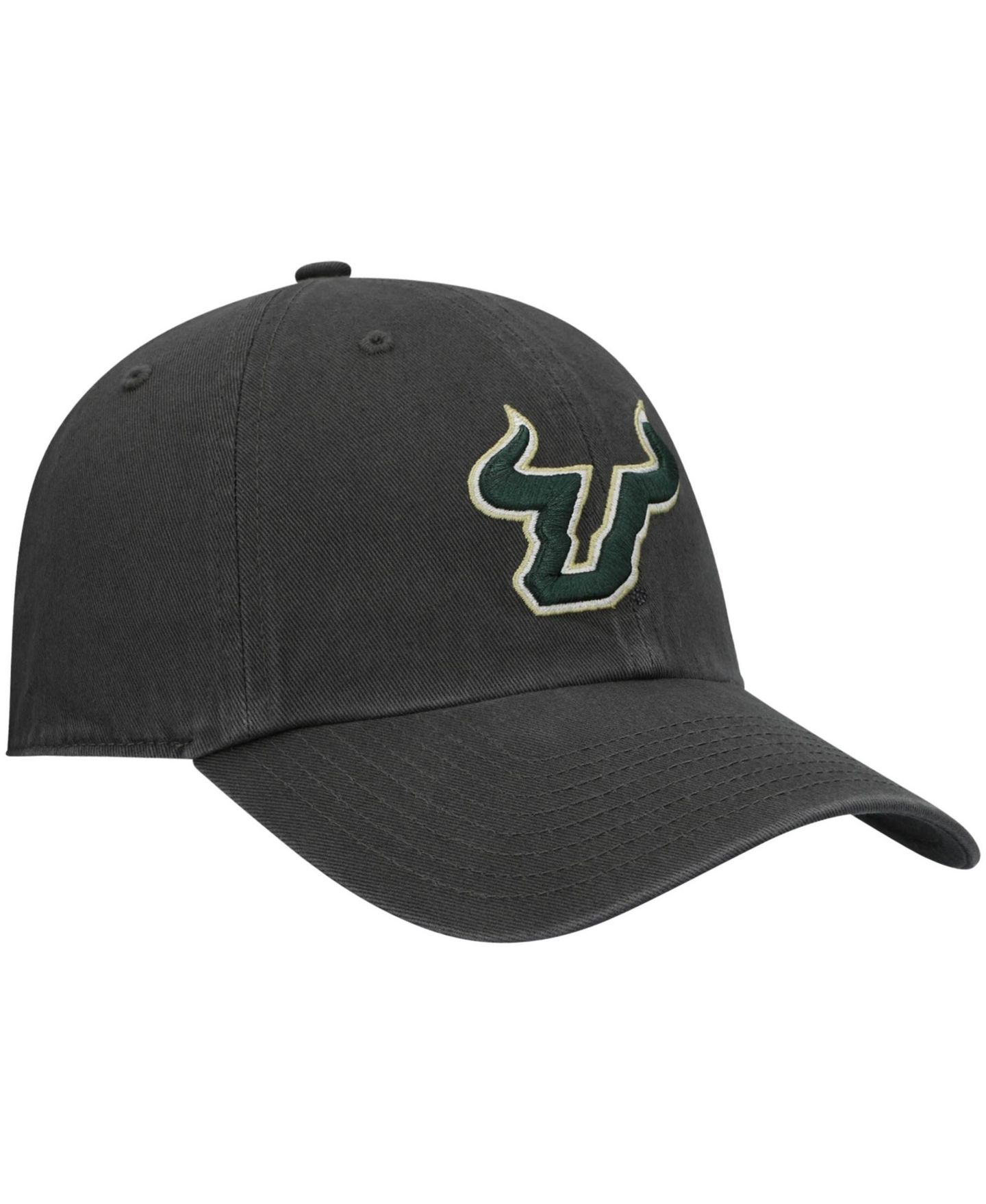 Мужская кепка '47 Brand Charcoal South Florida Bulls Clean Up Adjustable Hat — фото 3