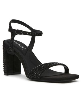 Women's Beata Crystal Block Heel Square Toe Sandals