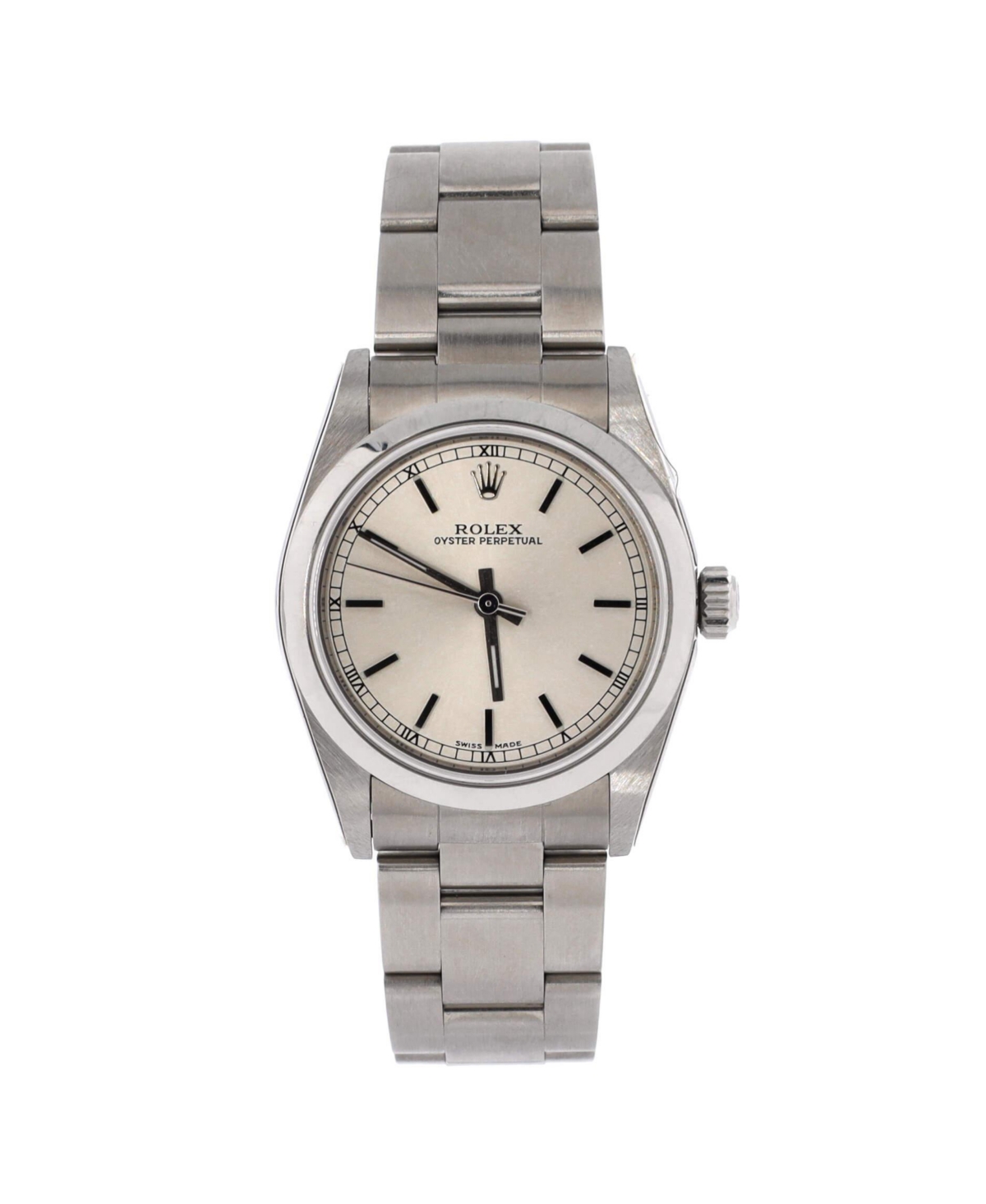 PreOwned Rolex Oyster Perpetual Automatic Watch in Stainless Steel 31mm  Dial color silver