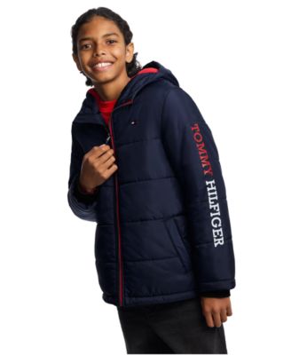 Boys' 8-20 Logo Puffer Jacket