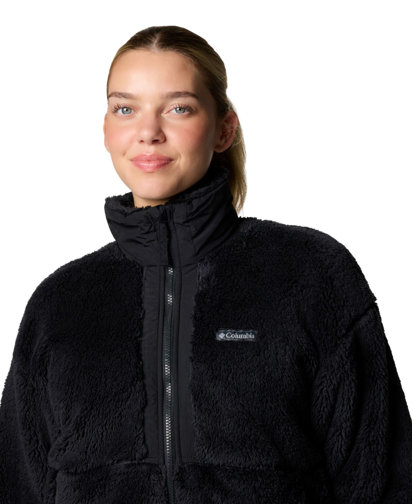 Женская куртка Columbia Boundless Discovery Sherpa-Lined Fleece Stand-Collar, цвет: Состаренный розовато-лиловый — фото 10