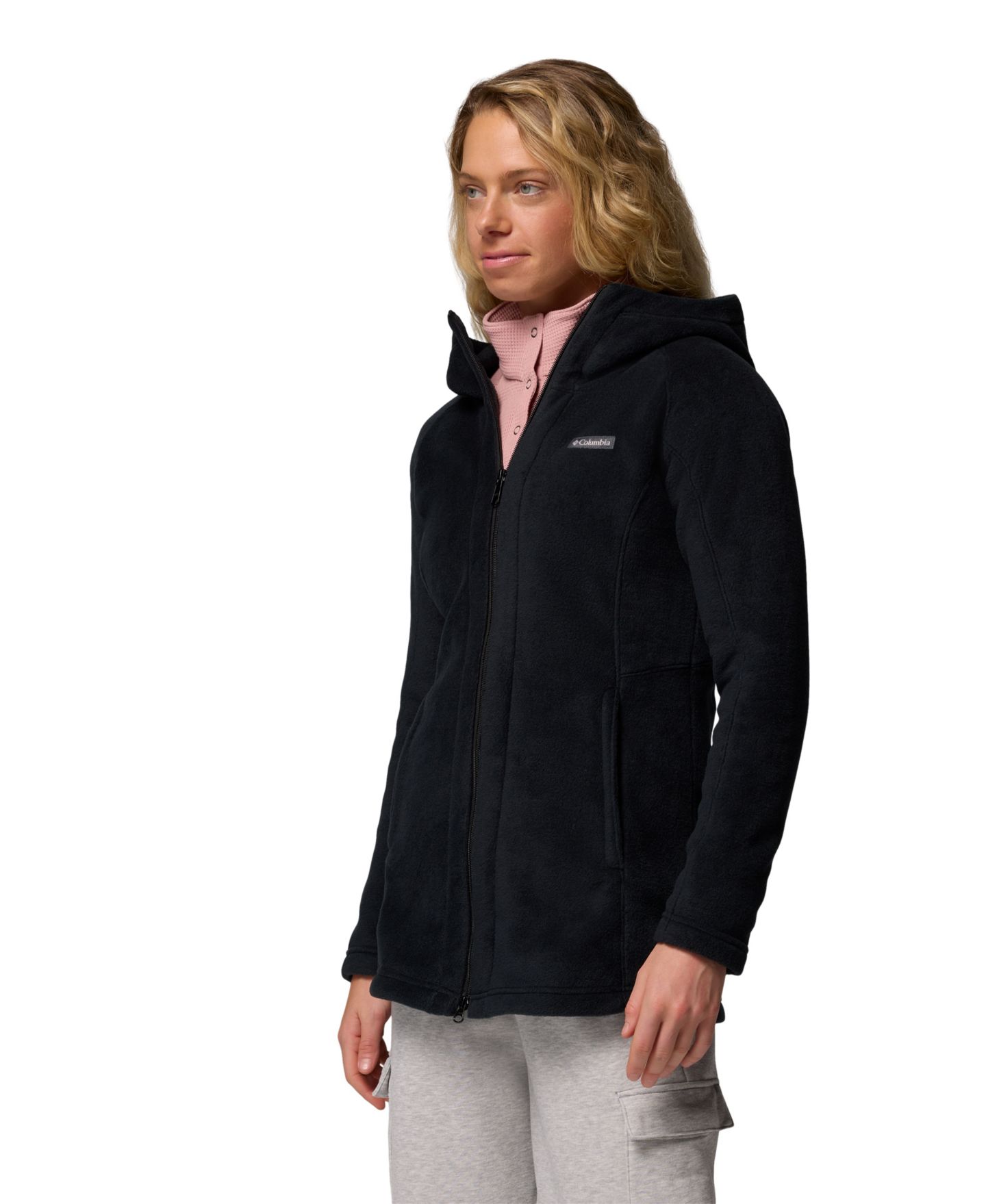 Женское худи Columbia Benton Springs™ II Full Zip Fleece, цвет: Чёрный — фото 3