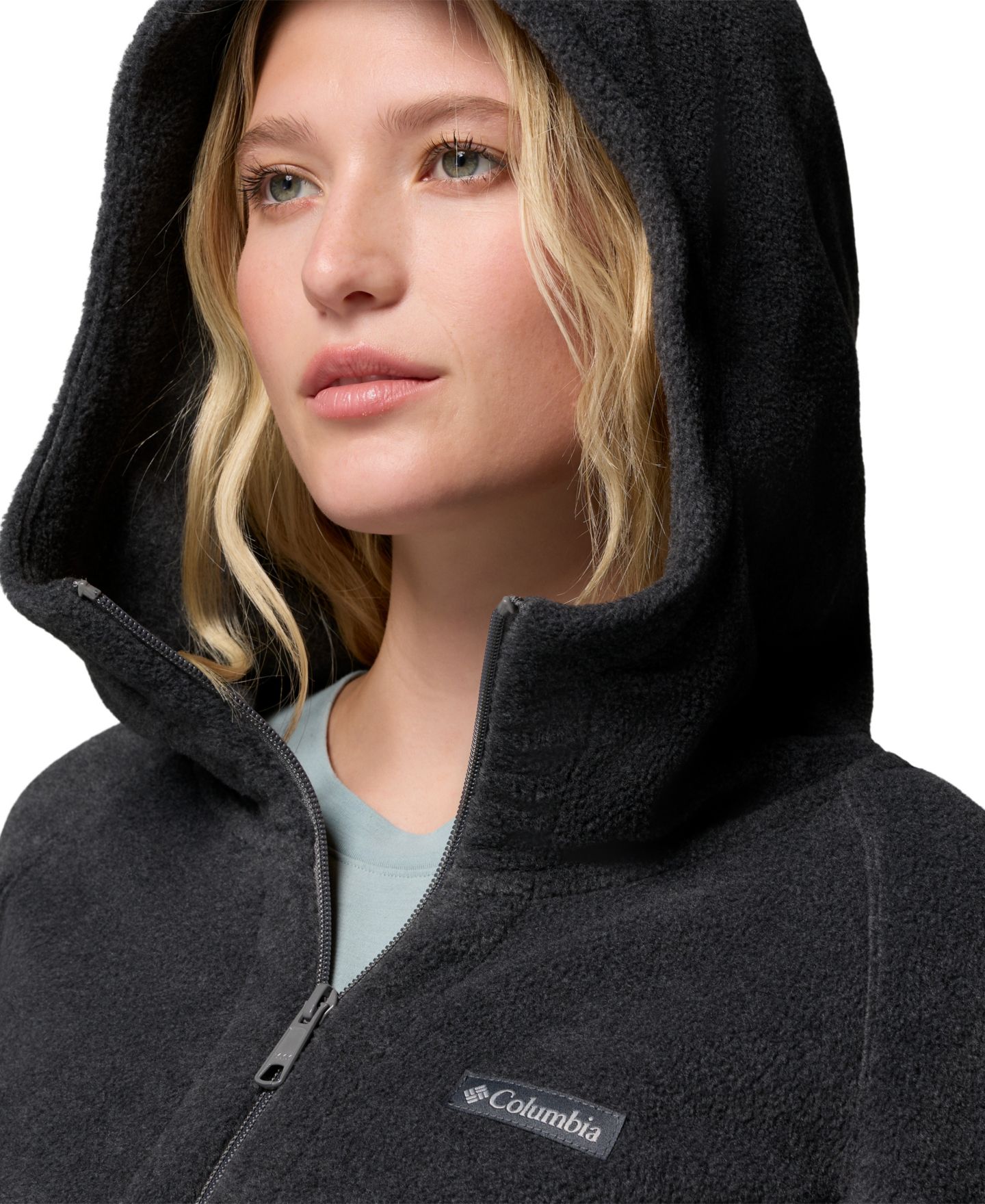 Женское худи Columbia Benton Springs™ II Full Zip Fleece, цвет: Чёрный — фото 14