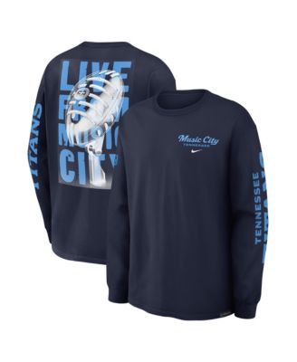 Men's Navy Tennessee Titans 2026 Rivalries Collection Max90 Long Sleeve T-Shirt