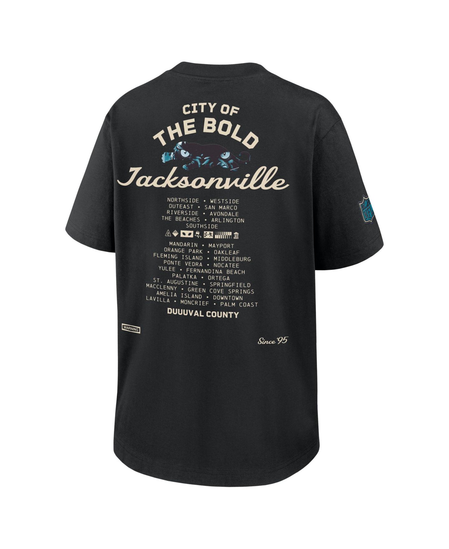 Мужская футболка Nike Black Jacksonville Jaguars 2026 Rivalries Collection Boyfriend — фото 6