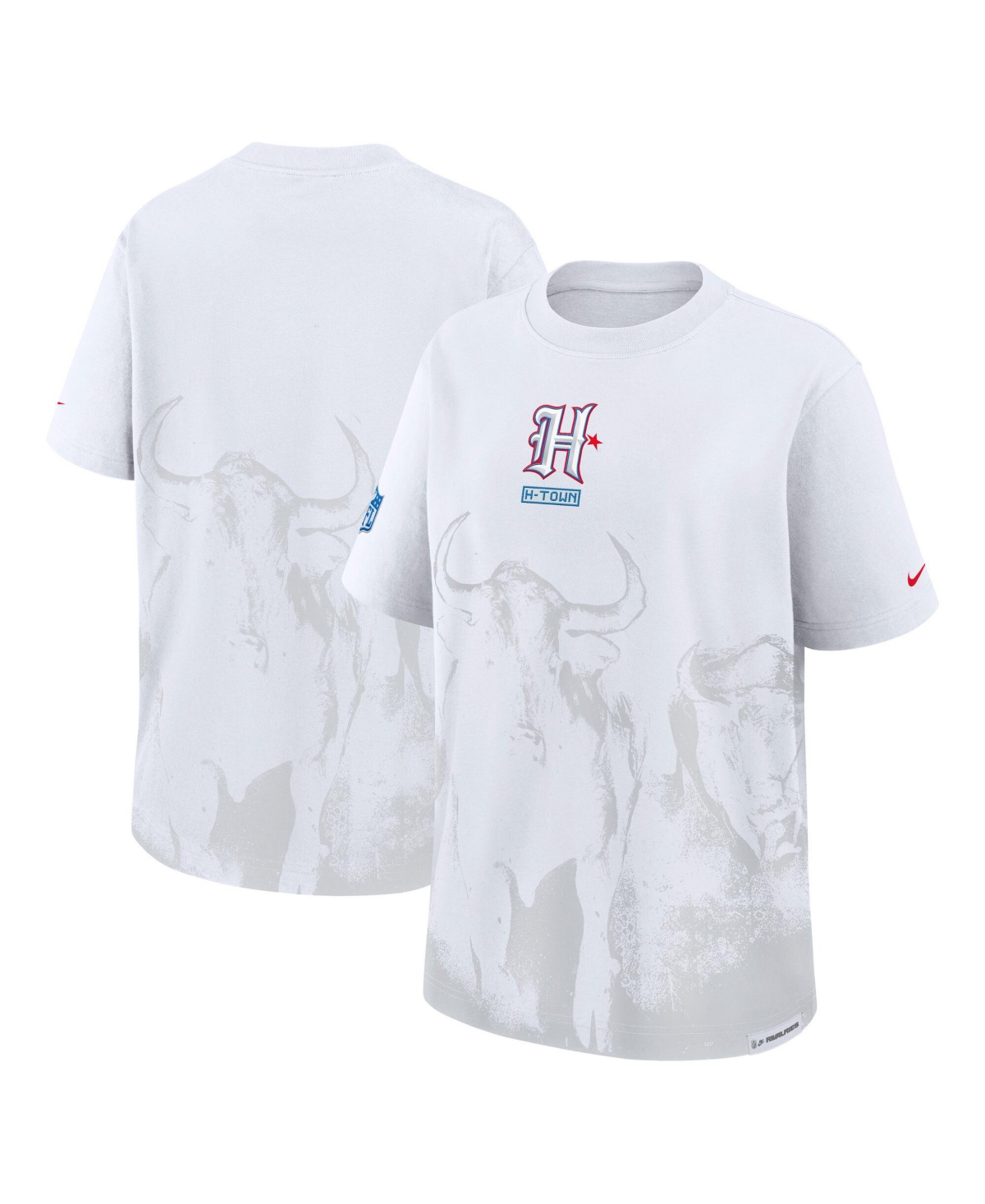 Nike Men's White Houston Texans 2026 Rivalries Collection Boyfriend T-Shirt