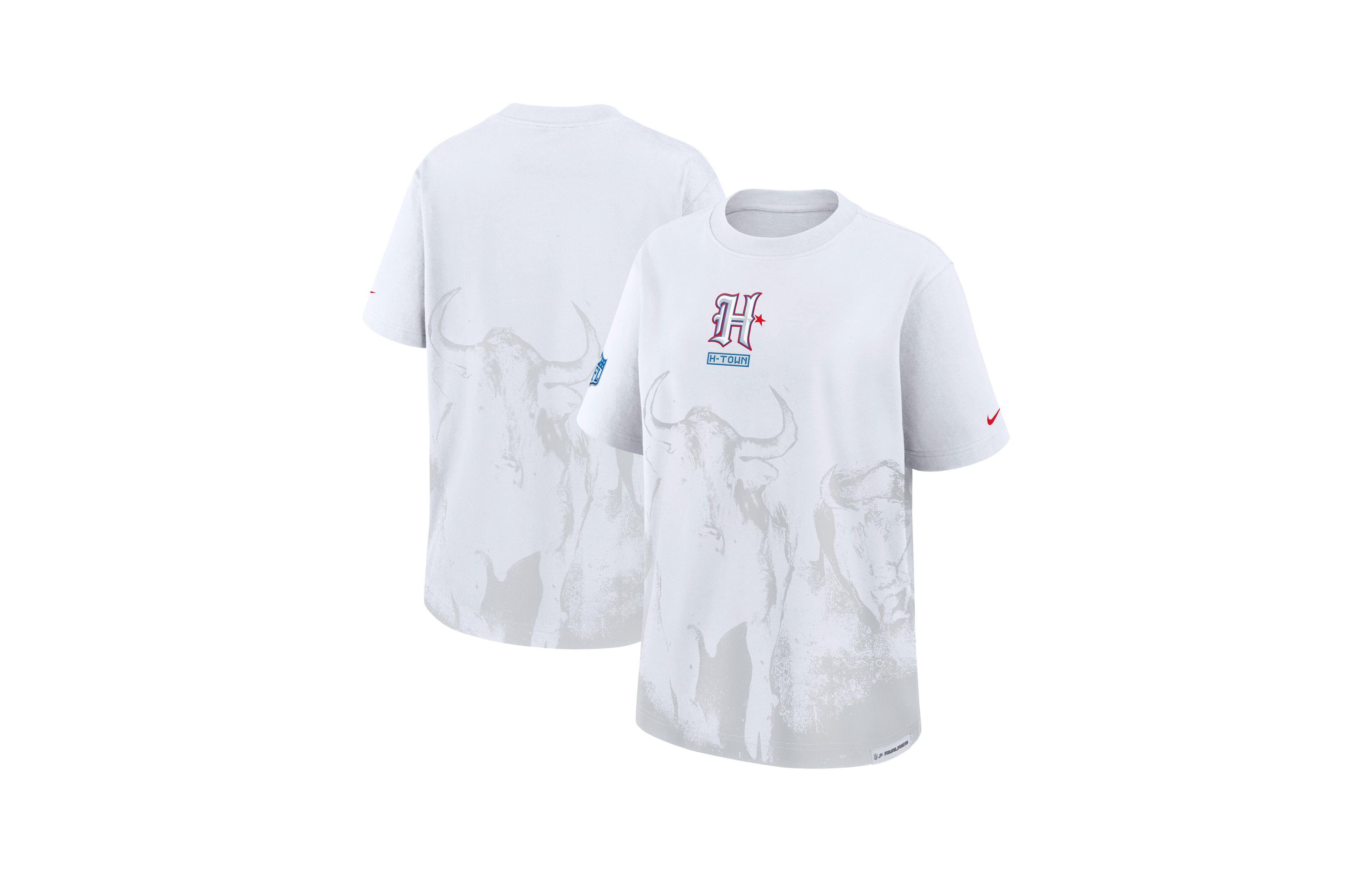 Nike Men's White Houston Texans 2026 Rivalries Collection Boyfriend T-Shirt
