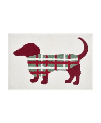 Holiday Dog Tufted Bath Rug, 20" x 30"