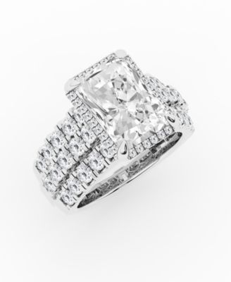 Certified Lab-Grown Diamond Radiant Engagement Ring (7 ct. t.w.) in 14k White Gold