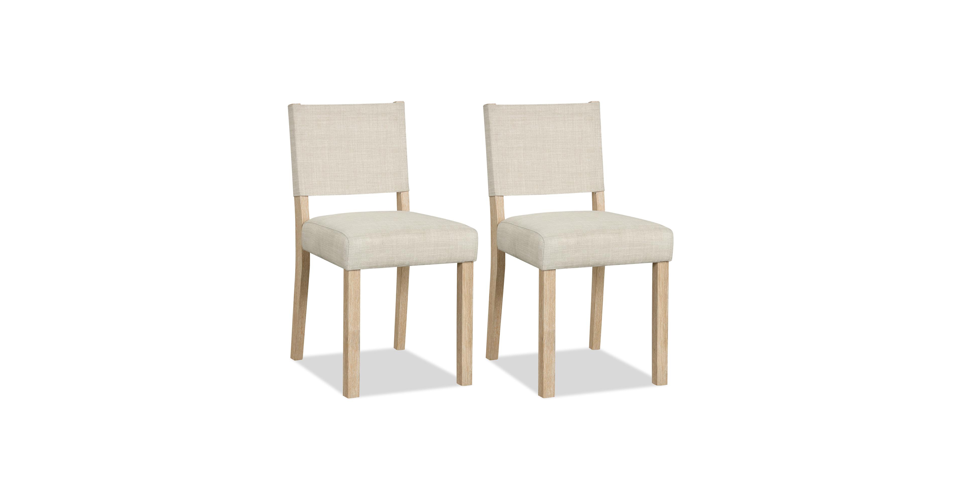 Costway Upholstered Dining Chairs, Kitchen Chairs with Solid Rubber Wood Legs
