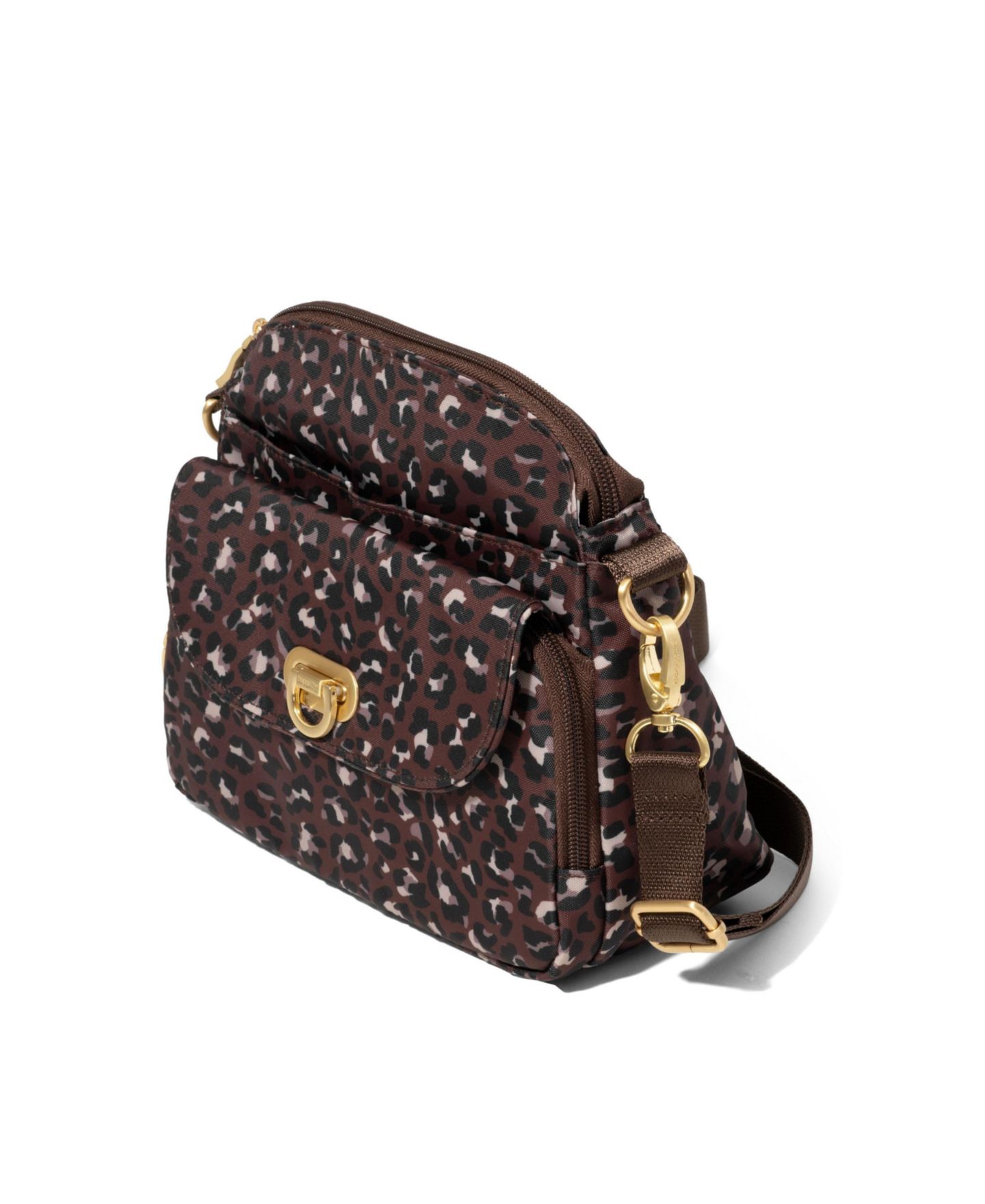 Женская сумка Baggallini Coastal Flip Lock RFID Crossbody, цвет: Золотой — фото 2