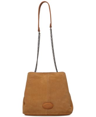 Lynchburg Suede Chain-Strap Shoulder Handbag