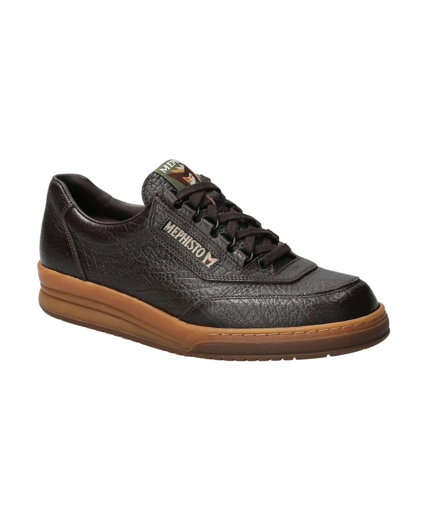 Мужские кроссовки Mephisto Match Full-Grain Leather Arch Support, цвет: Коричневый, вариант 1 — фото 1