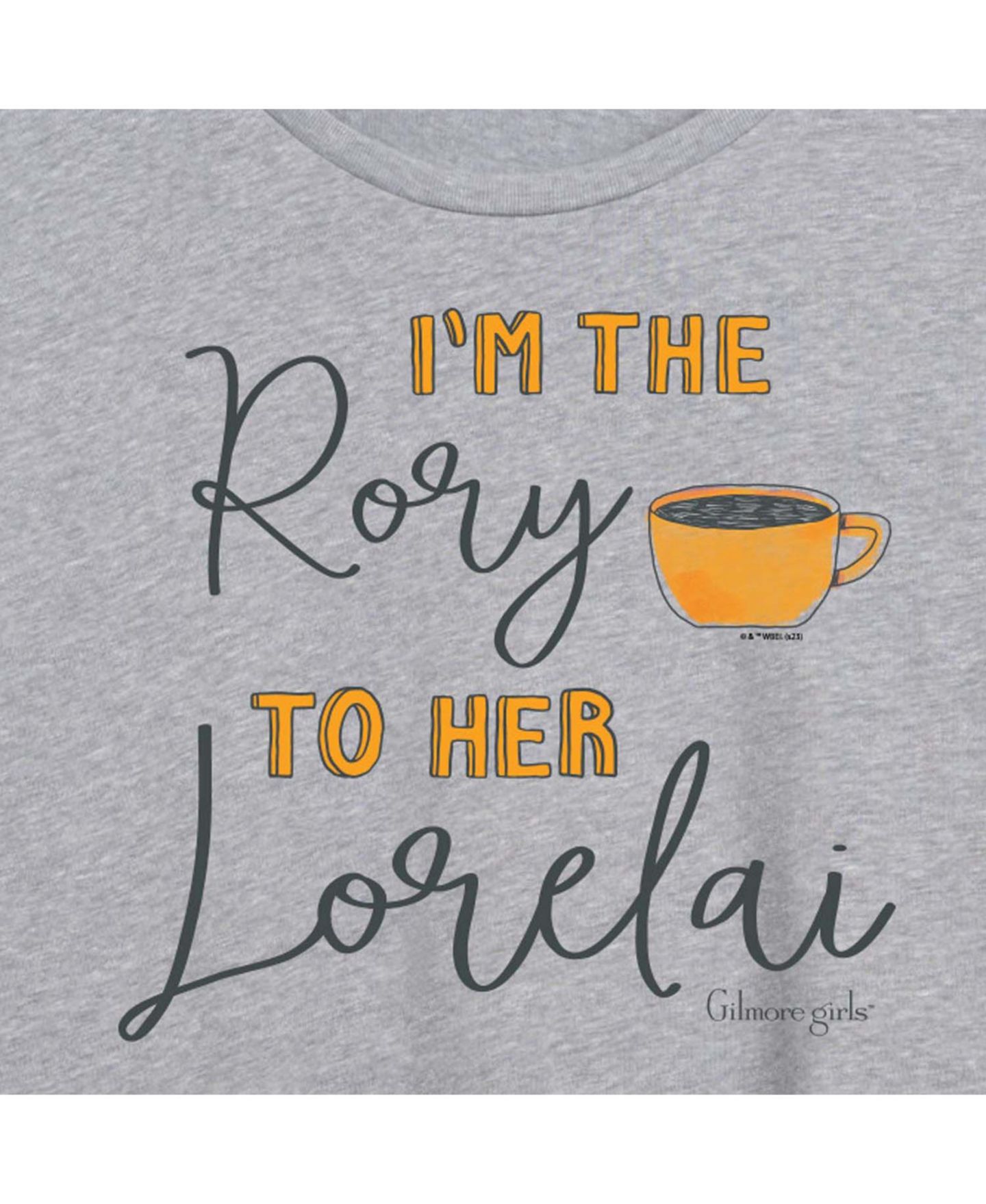 Женская футболка Gilmore Girls Juniors' I'm The Rory Graphic Relaxed-Fit, цвет: Меланжевый серый — фото 2