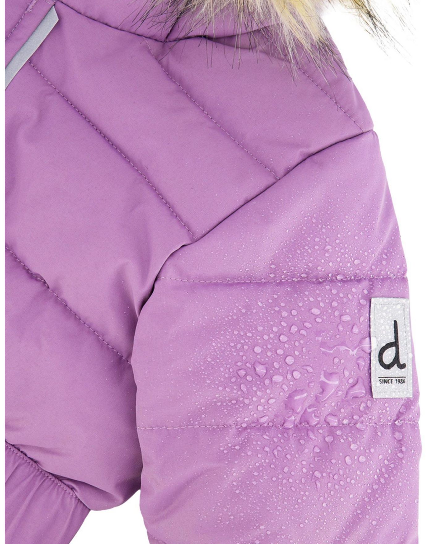 Комбинезон Deux par Deux 6M TO 24M Original One Piece Puffy Snowsuit with Removable Mittens and Boots для девочек-малышей, цвет: Фиолетовый — фото 5