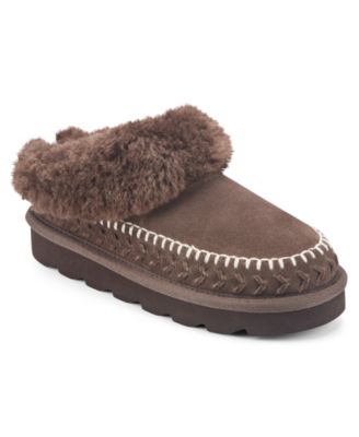 Women's Cressa Cozy Suede Plaform Slip-On Mules