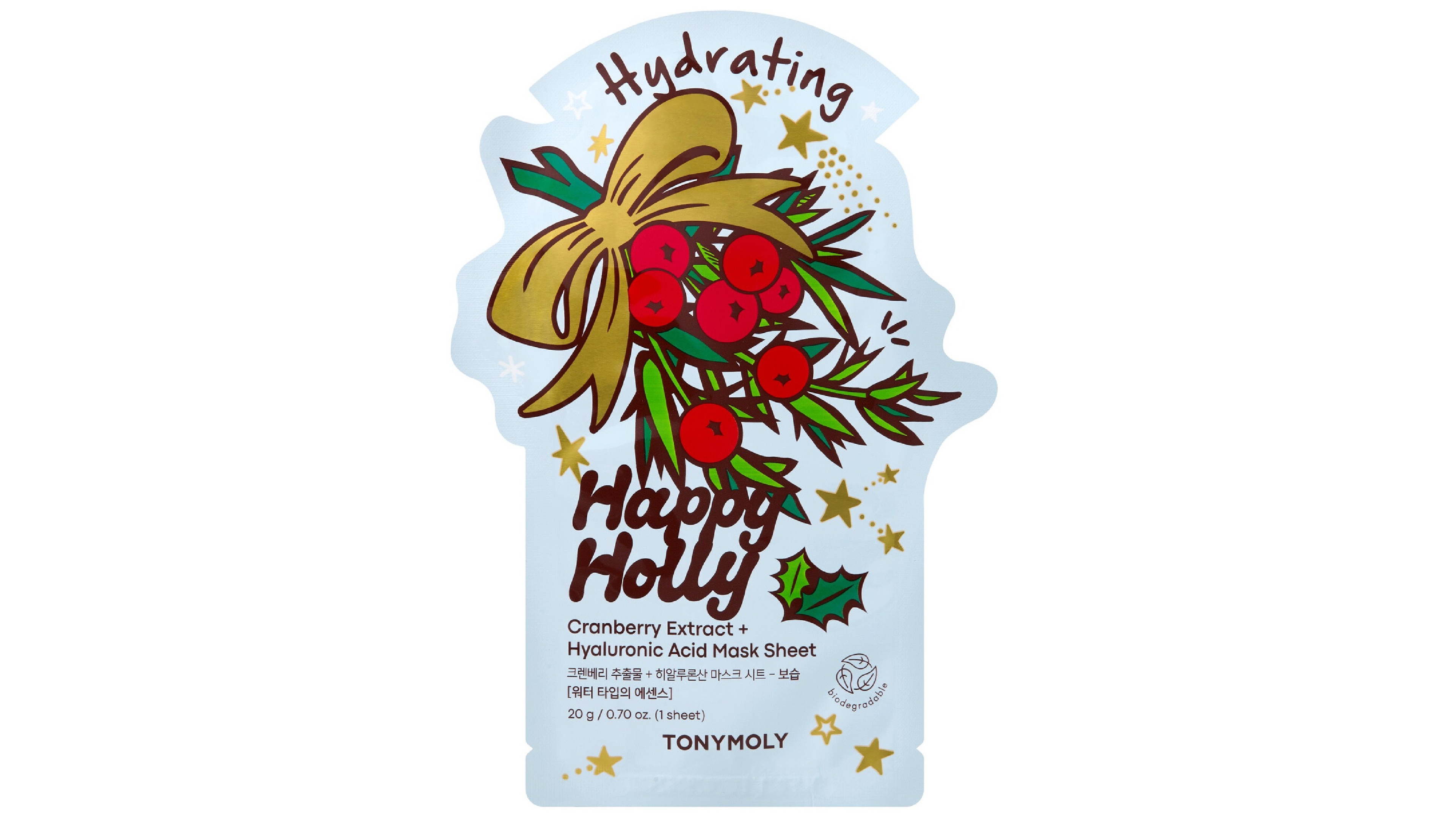 Tonymoly Happy Holly Sheet Mask, 0.7 oz.