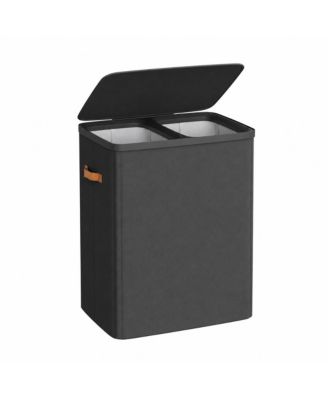44.9 Gal Laundry Hamper with 2 Compartments and Removable Inner Bags