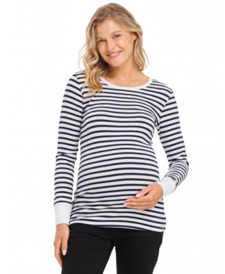 Maternity Crewneck Long-Sleeve T-Shirt